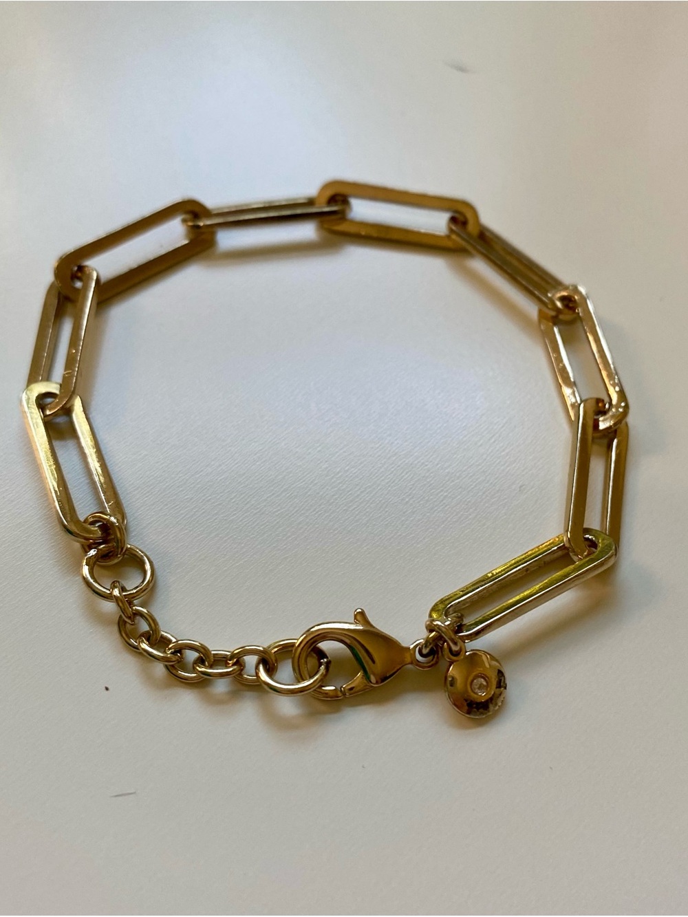 J. Crew Factory Gold Paperclip Bracelet